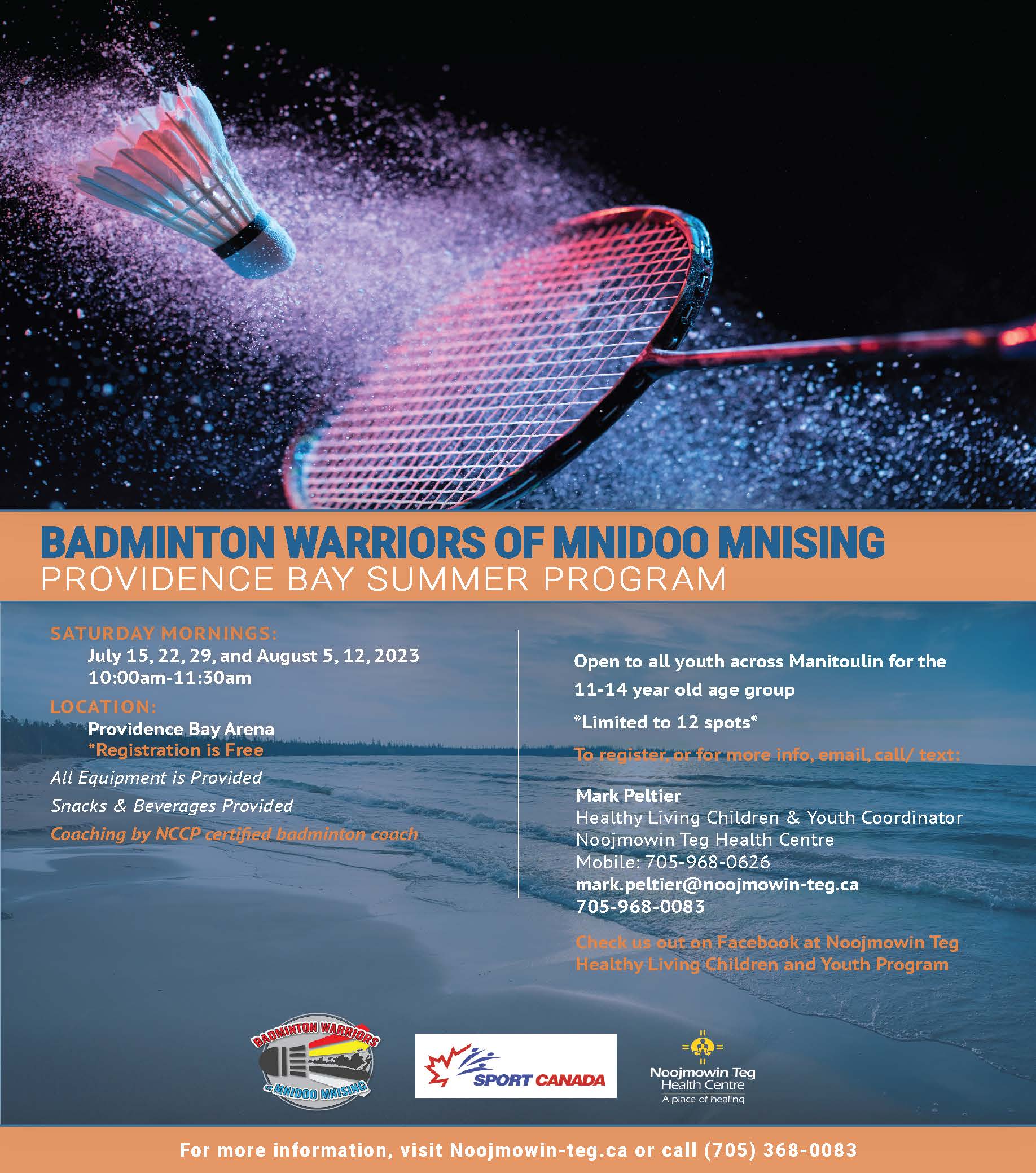 Badminton Warriors of Mnidoo Mnising Summer Program