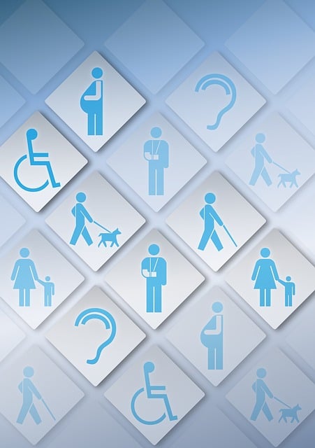 icons showing people with accessibility challenges