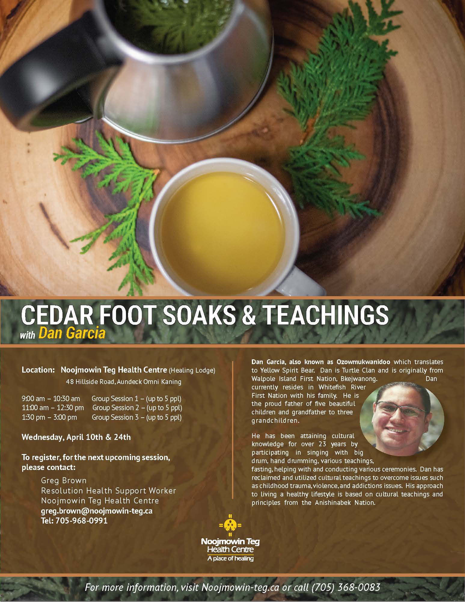 Cedar Foot Soaks and Teachings
