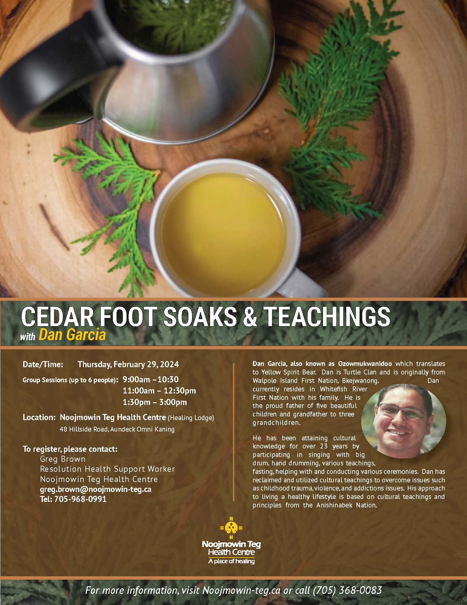 Cedar Foot Soaks and Teachings R