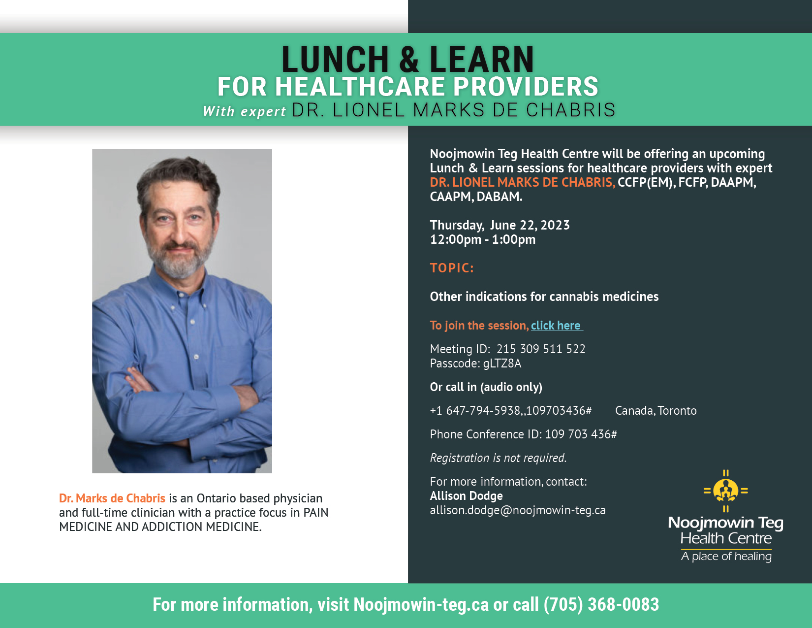 Lunch Learn Series For Healthcare Providers June 22