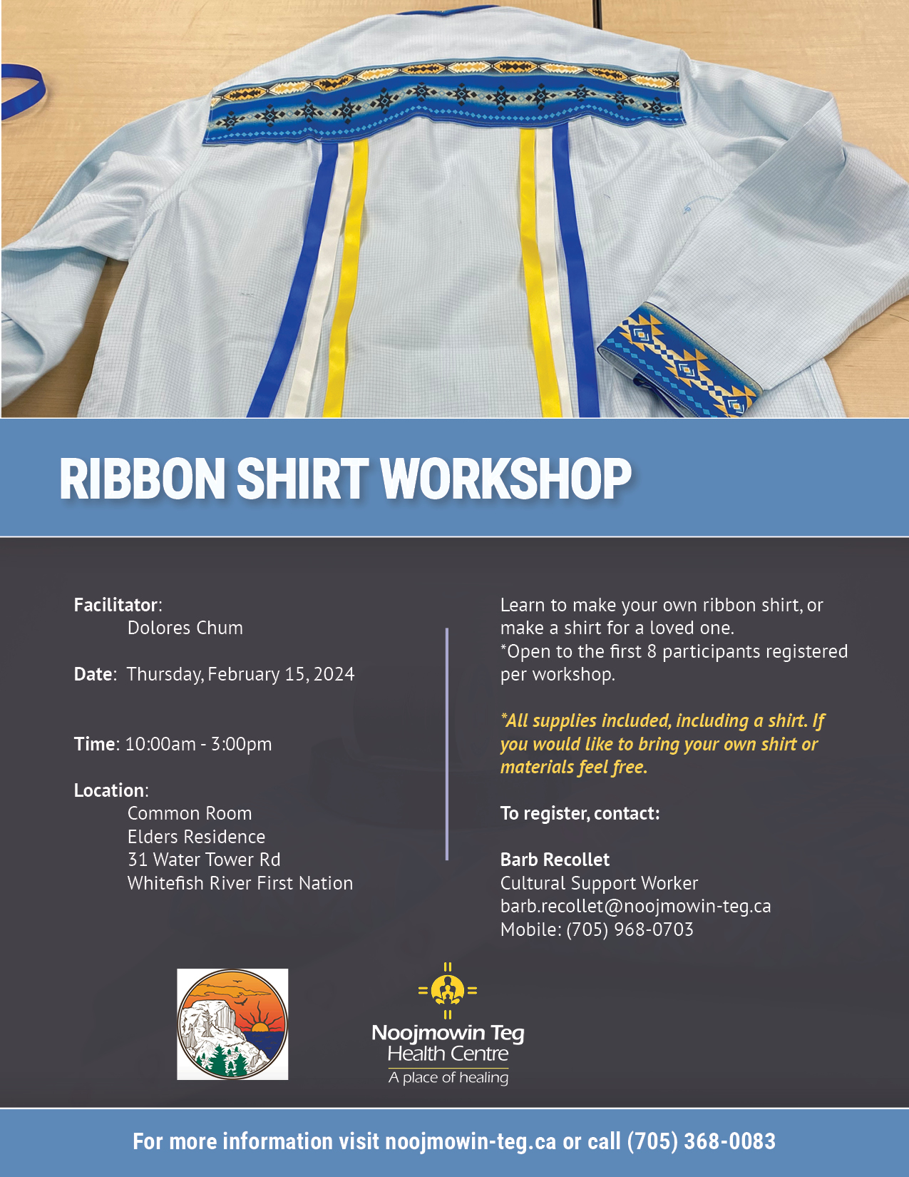 Ribbon Shirt Making Workshop Feb24