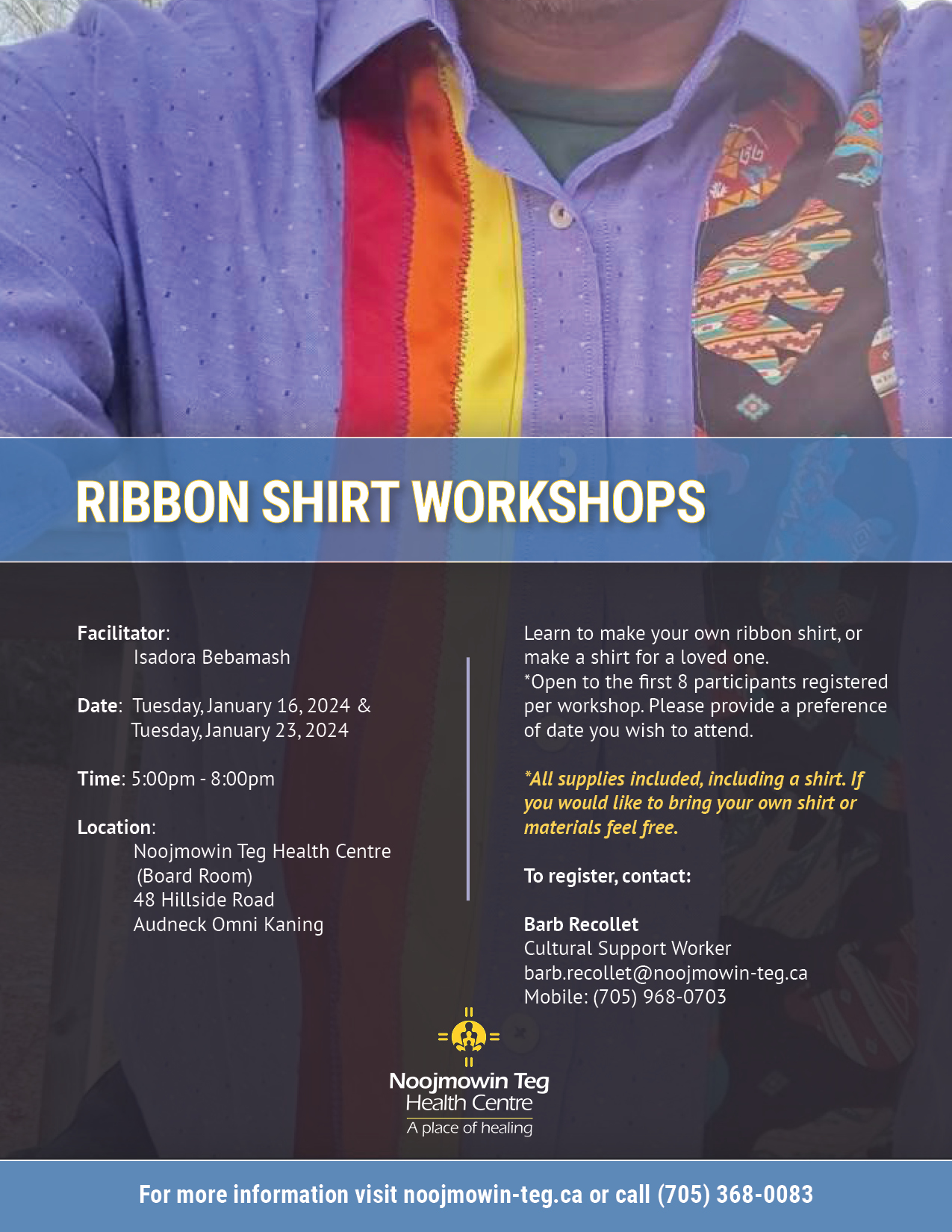 Ribbon Shirt Making Workshop Jan 2024